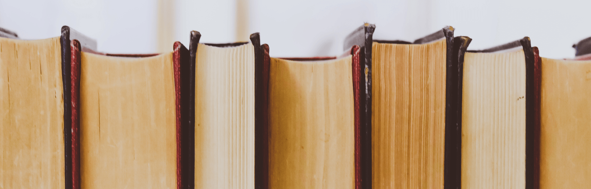 Row of books.