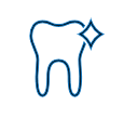 Clean teeth icon.