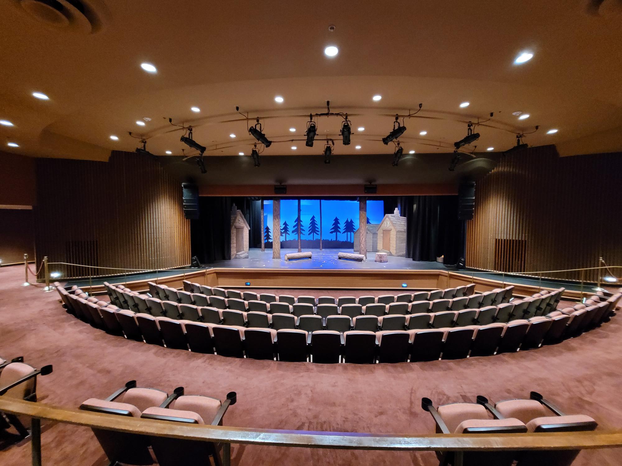 View of the Showcase Theater from the projection booth.