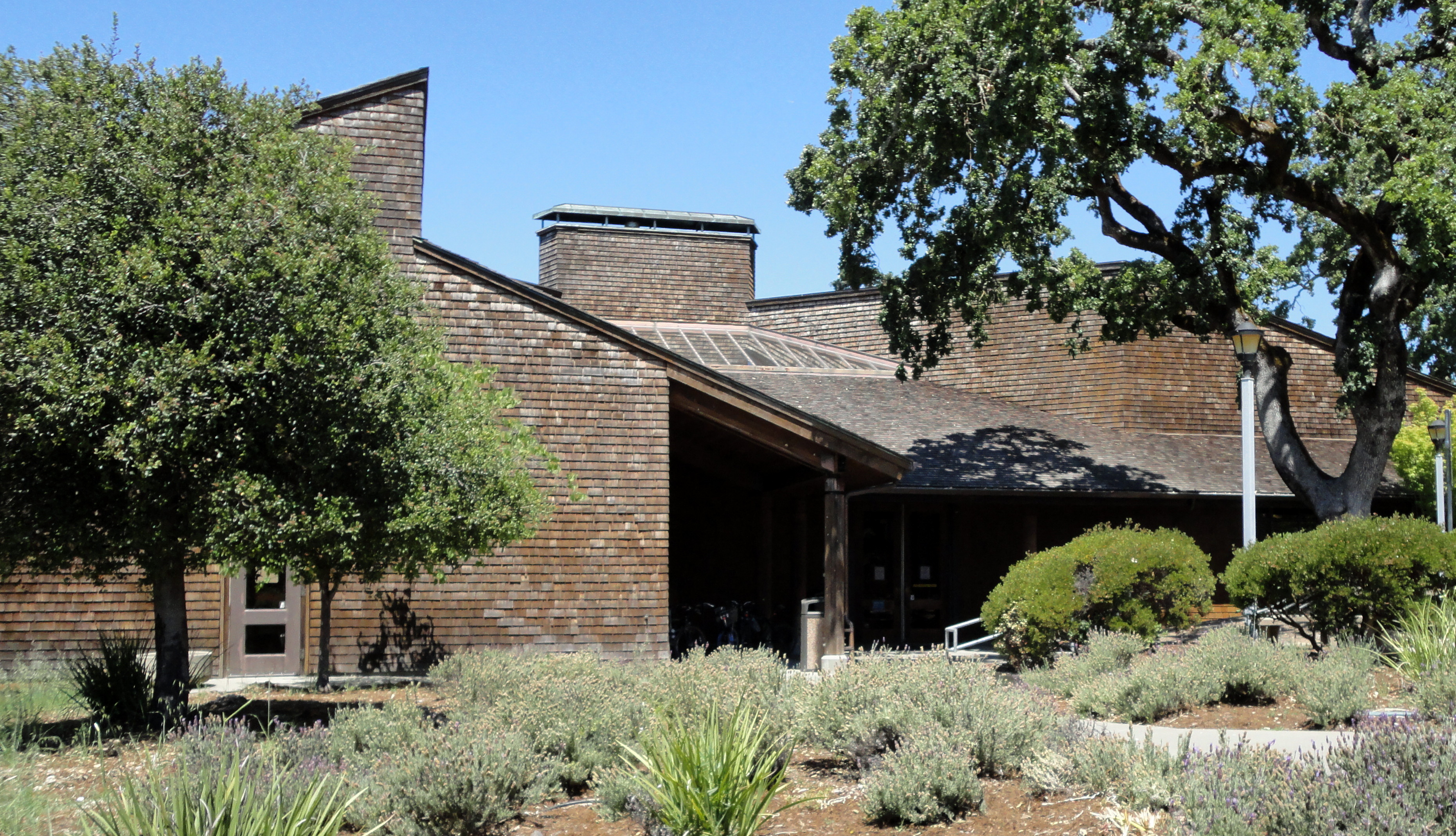 Exterior view of the Fairfax Library.