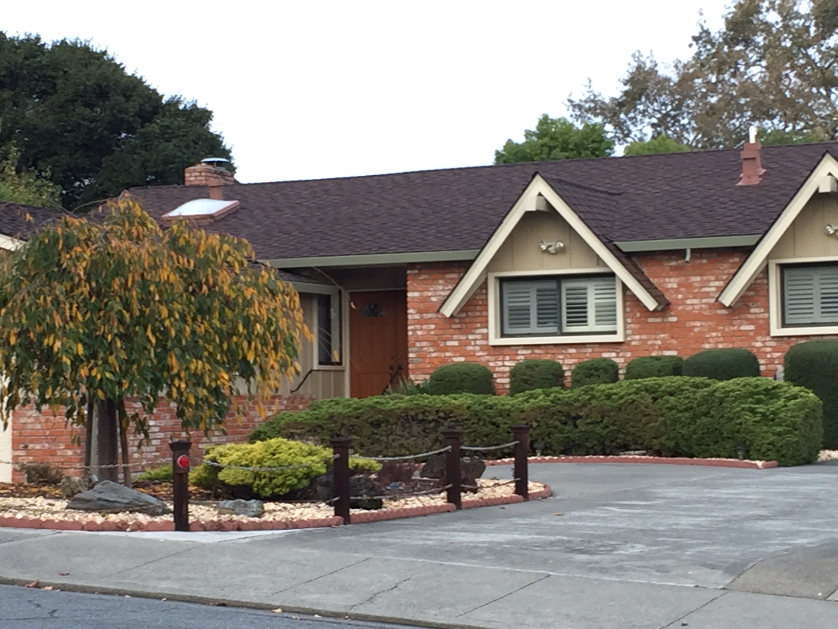 An exterior view of a residential home in Marin County.
