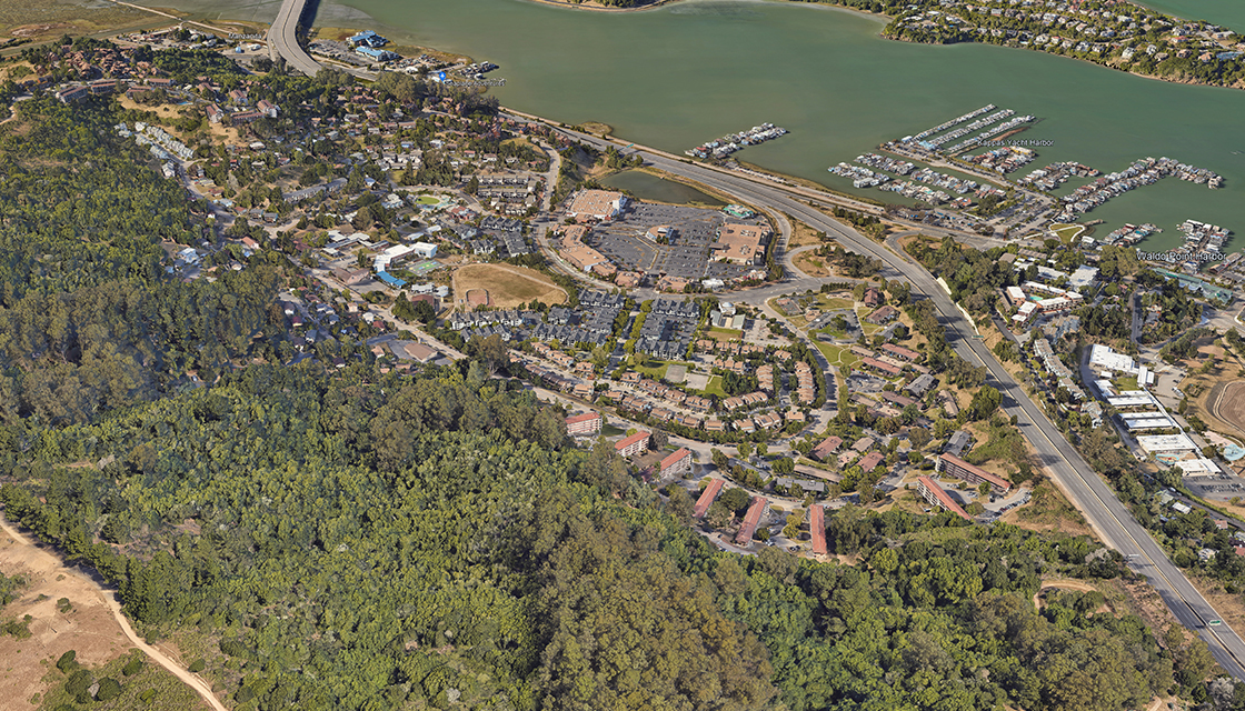 Aerial view of Marin City