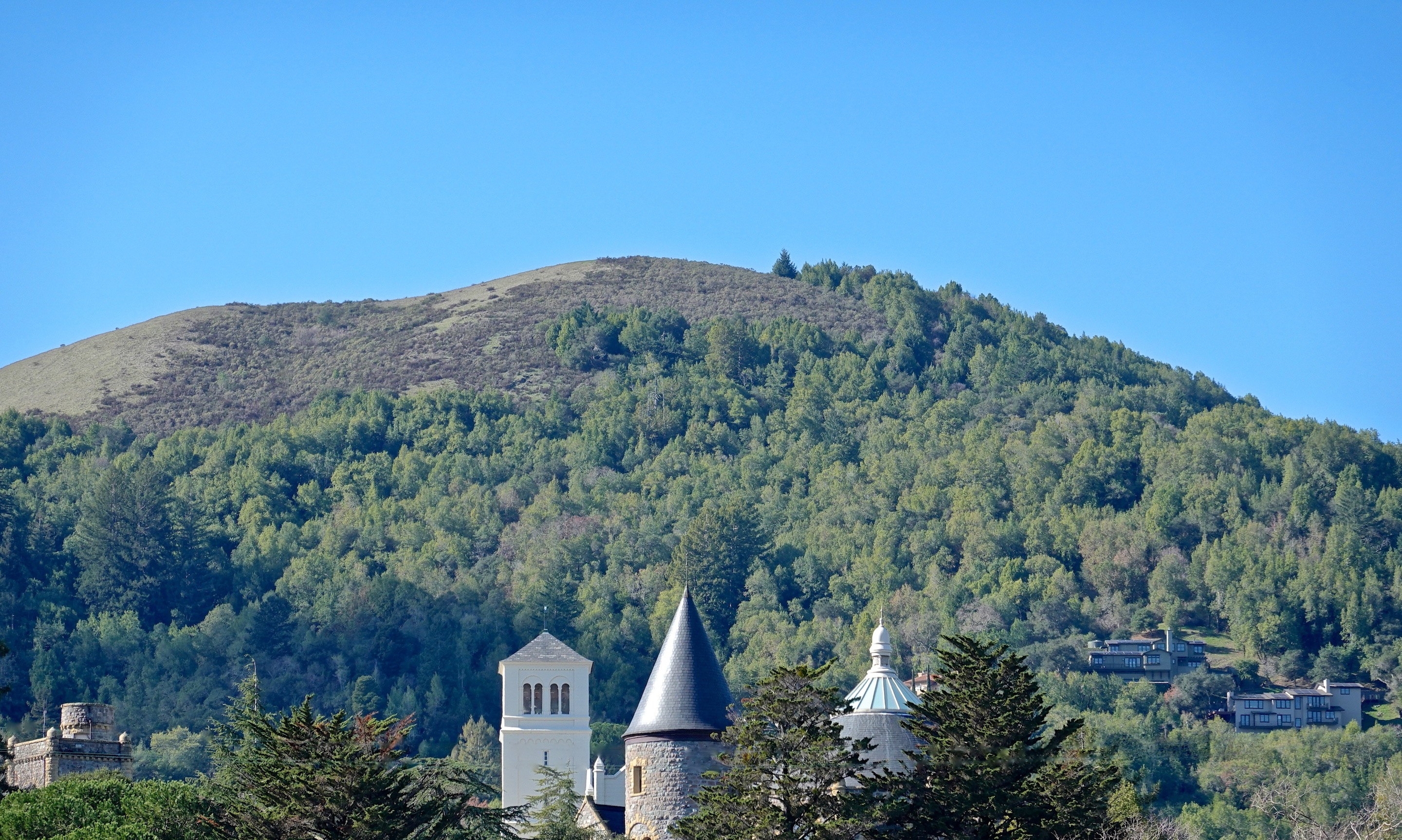 A view of Bald Hill from San Anselmo.