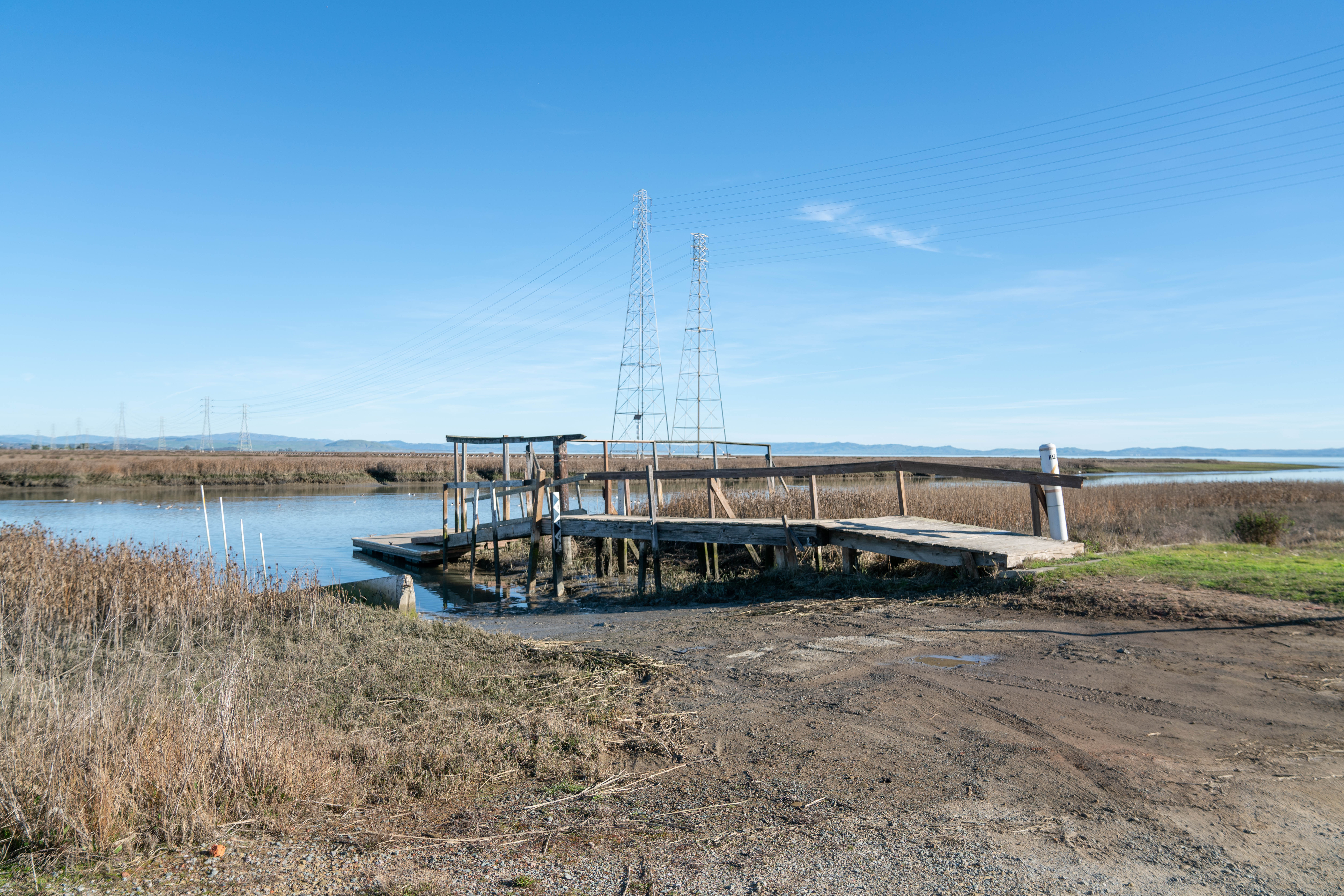 A view of the waterway at Buck's Landing in eastern San Rafael.