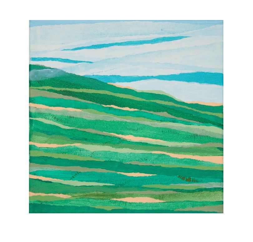 A colorful piece of abstract art.