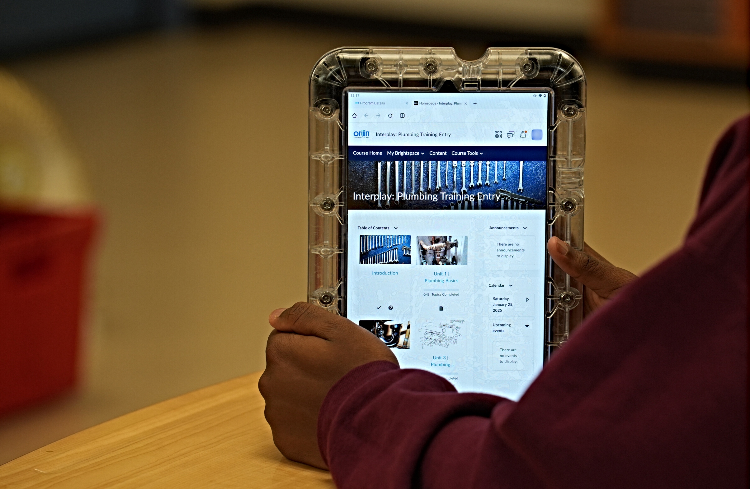 The youth at Marin County Juvenile Hall have direct access to a comprehensive and diverse array of courses through the Origin Tablet Program.