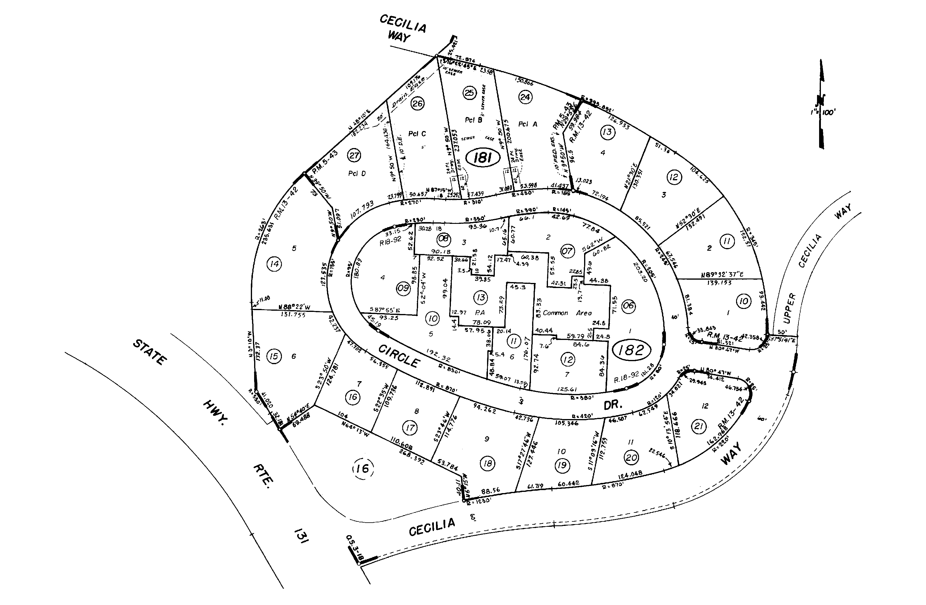 Map of the affected neighborhood.