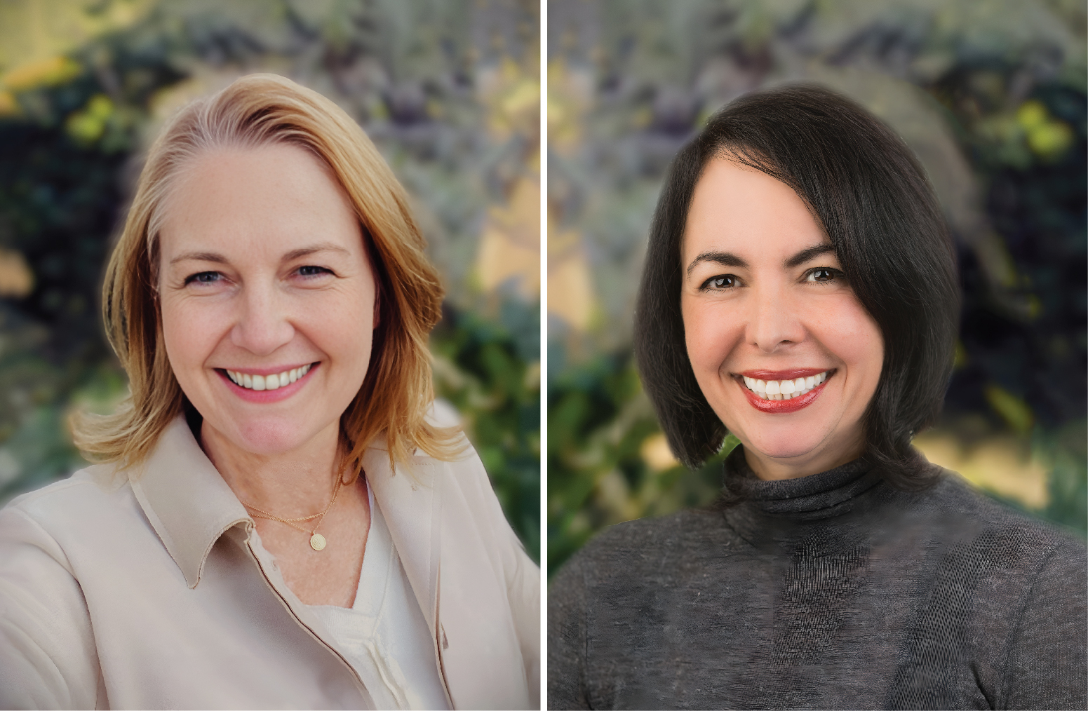 Headshots of Linn Walsh, on left, and Danielle O'Leary, on right.