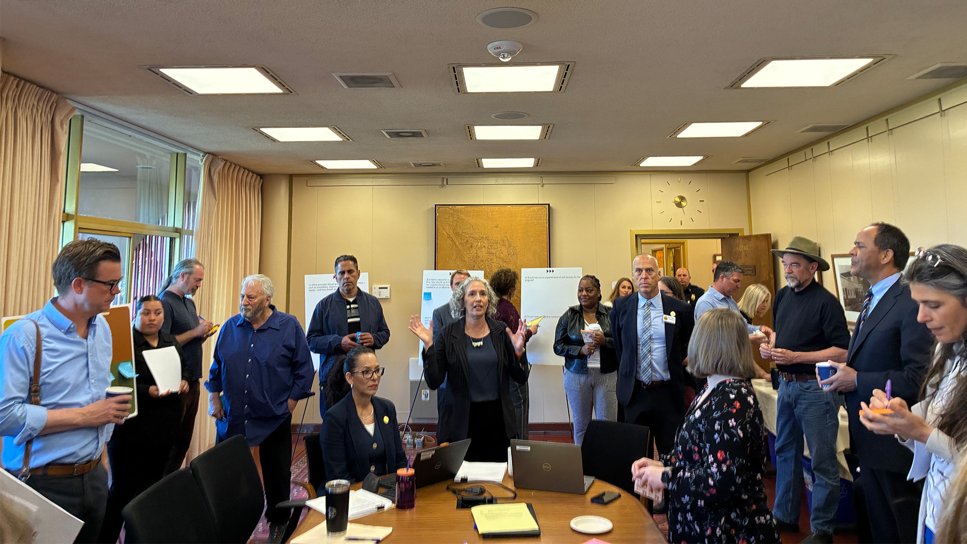 Marin County Community Development Agency (CDA) Director Sarah Jones welcomes participants to the May 13, 2025, code compliance workshop. 