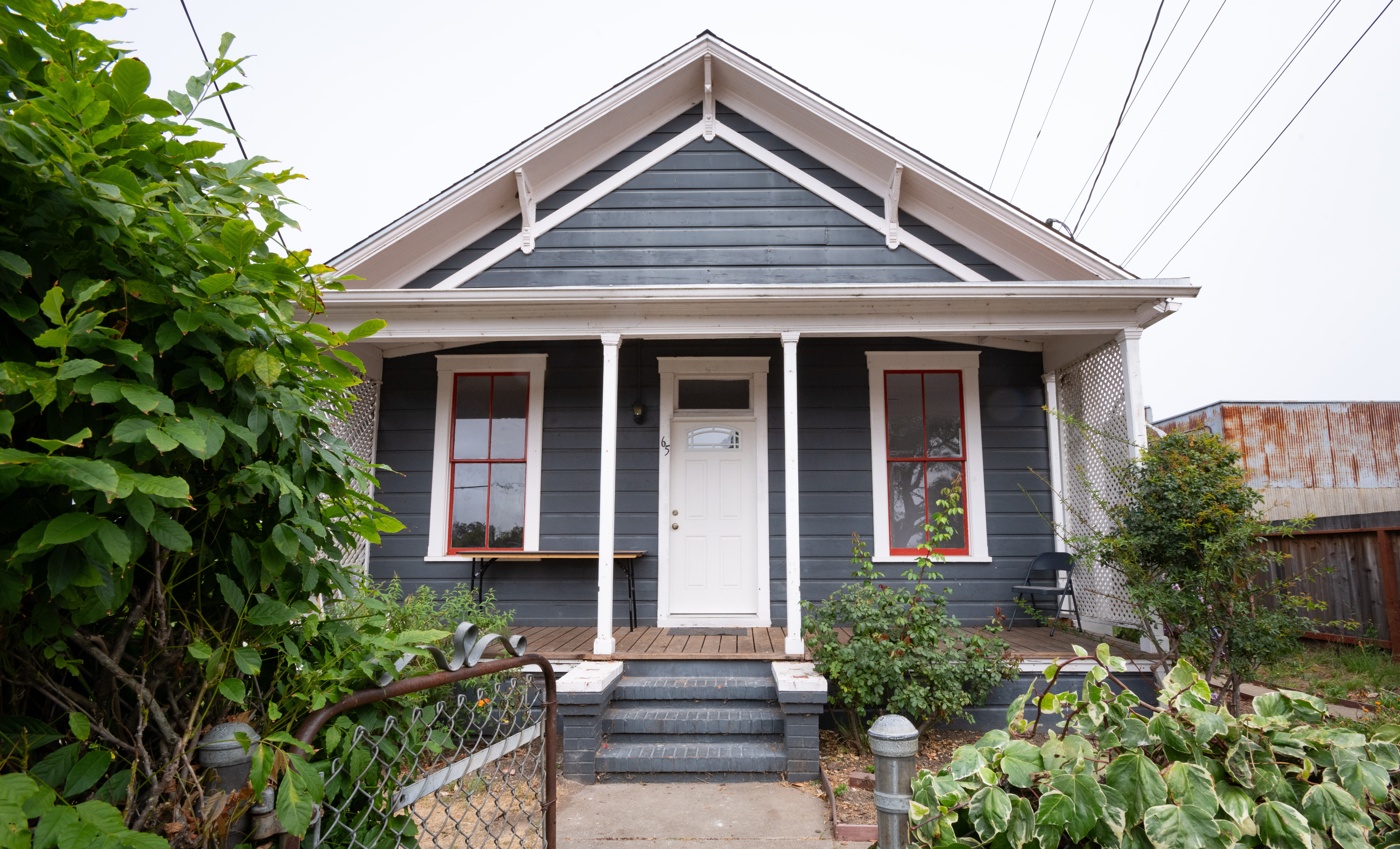Front view of the property on Second Street in Point Reyes Station.