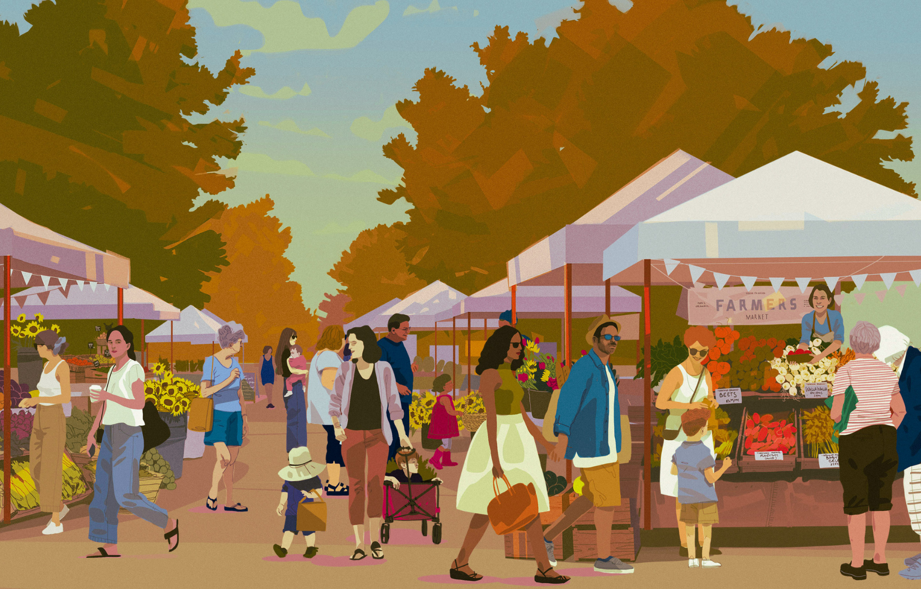 Architectural rendering of what the future farmers market will look like.