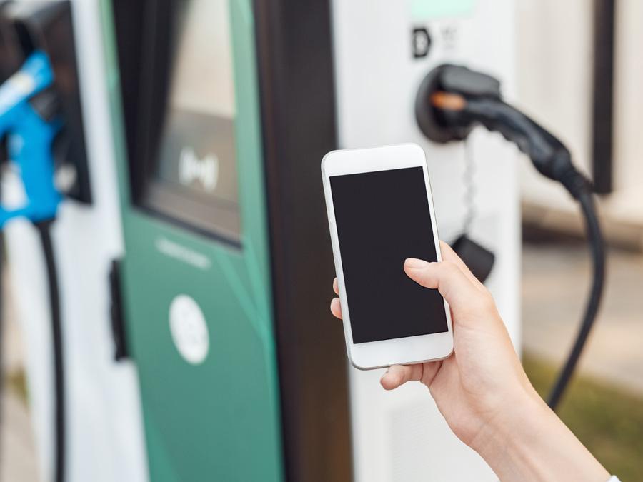 Charging on the go.