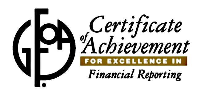 Certificate of Achievement for Excellence in Financial Reporting