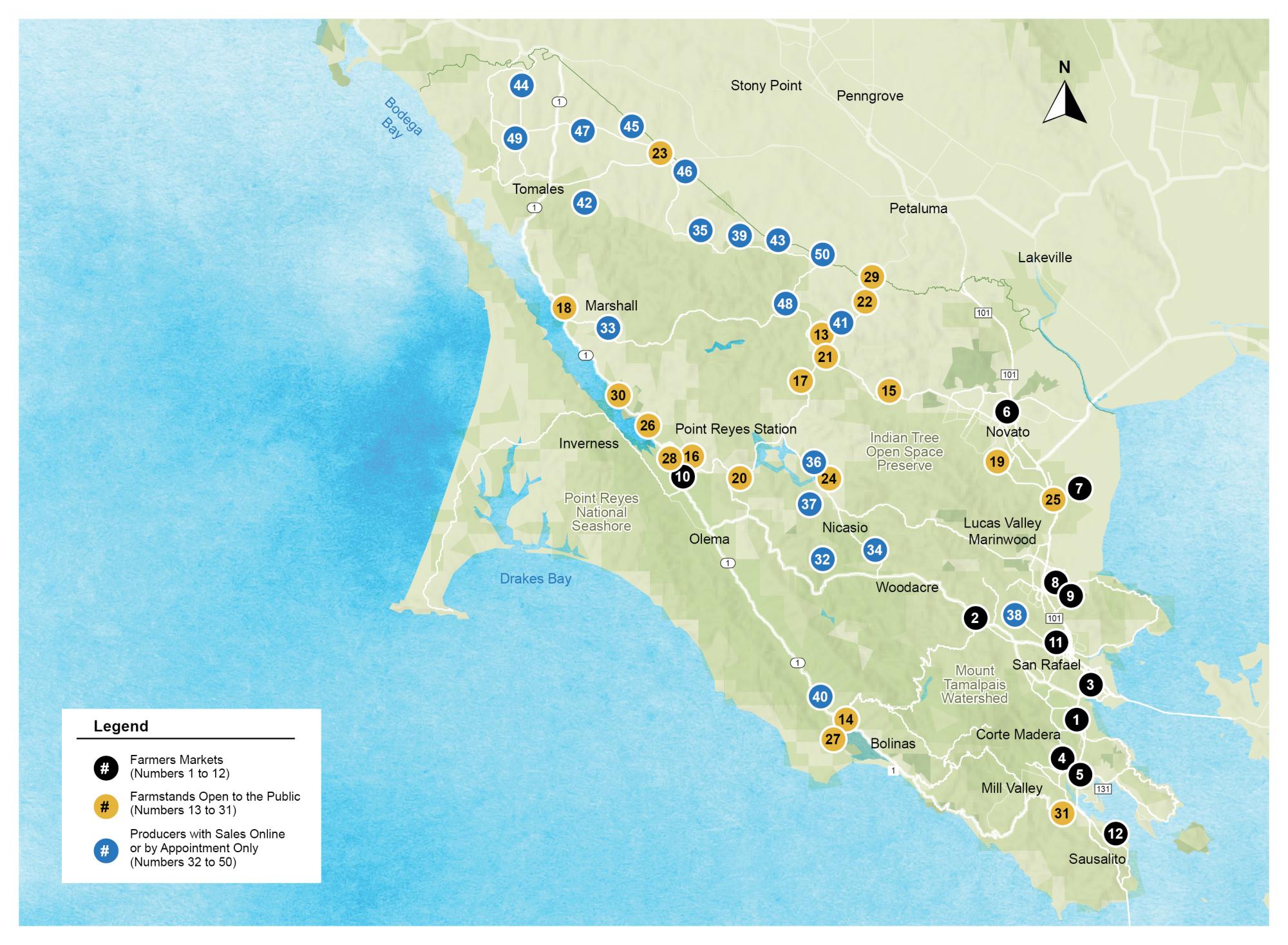 Marin Farm Fresh, Your Map to Buying Direct