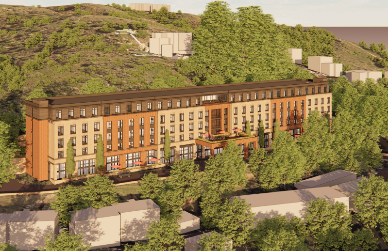 Conceptual rendering of the 70 N Knoll residential care facility