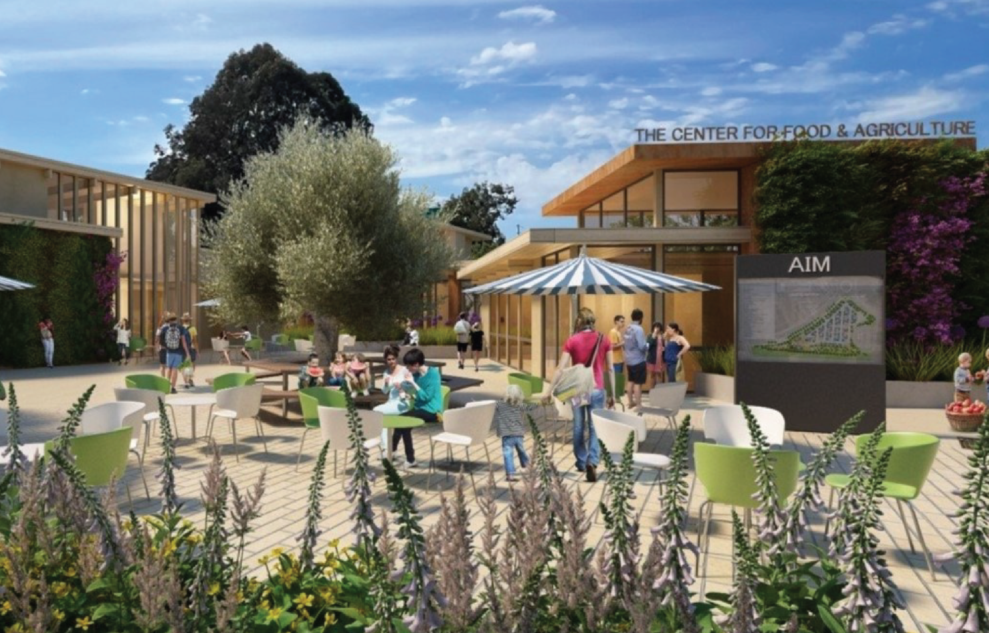 AIM Center for Food and Agriculture Plaza Render
