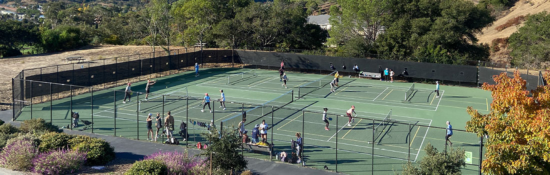 Pickleball players at McInnis Park