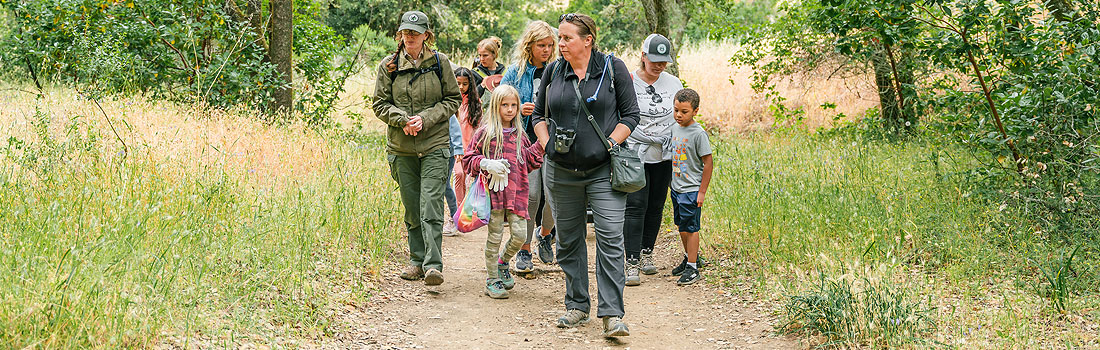 Group hike with the Parks naturalist