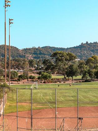 Hillside baseball field at McInnis Park